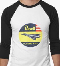 Vintage Revell Plastic Kit Decal Fighter Plane Men's Baseball ¾ T-Shirt