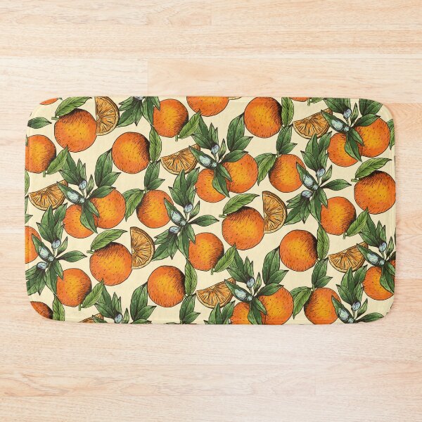 Item preview, Hand Drawn Orange Food Pattern  designed and sold by OnepixArt.