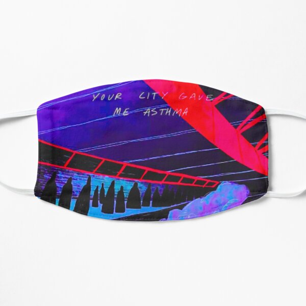 your city gave me asthma Flat Mask