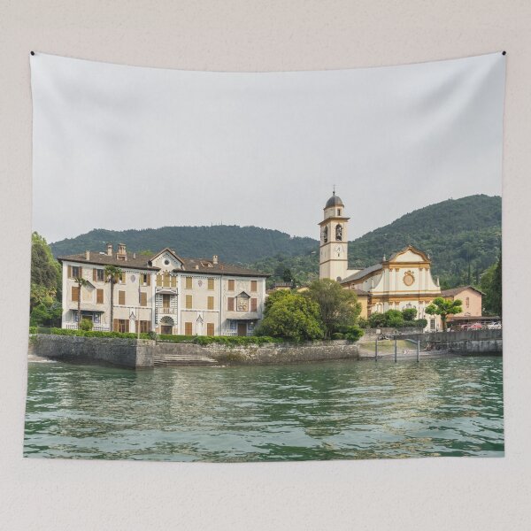 Item preview, Sailing Around Famous Bellagio on Lake Como Italy - San Giovanni Church and an Opulent Villa designed and sold by Georgia Mizuleva.