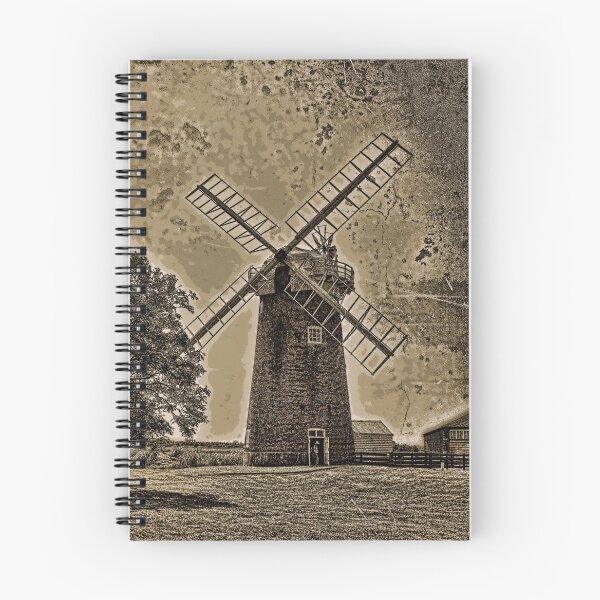 Item preview, Horsey windpump sepia designed and sold by Avril Harris.
