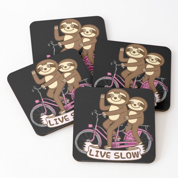 Item preview, Sloths and bicycle designed and sold by plushism.