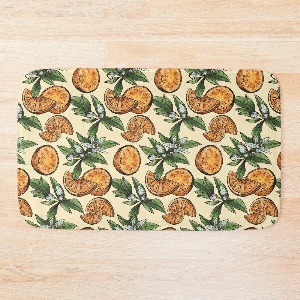 Item preview, Hand Drawn Oranges Food Pattern  designed and sold by OnepixArt.