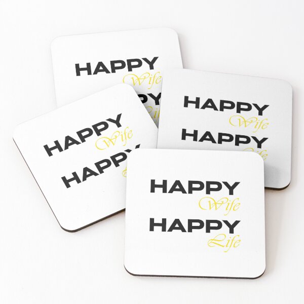 Item preview, Happy Wife Happy Life designed and sold by GoldenDov.