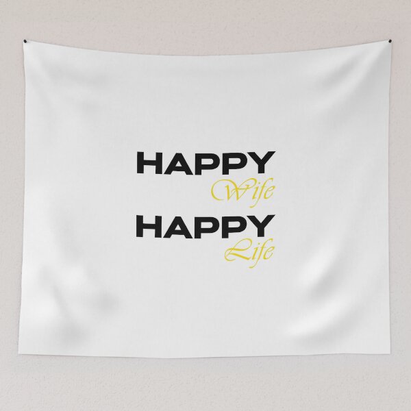 Item preview, Happy Wife Happy Life designed and sold by GoldenDov.