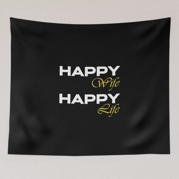 Item preview, Happy Wife Happy Life designed and sold by GoldenDov.