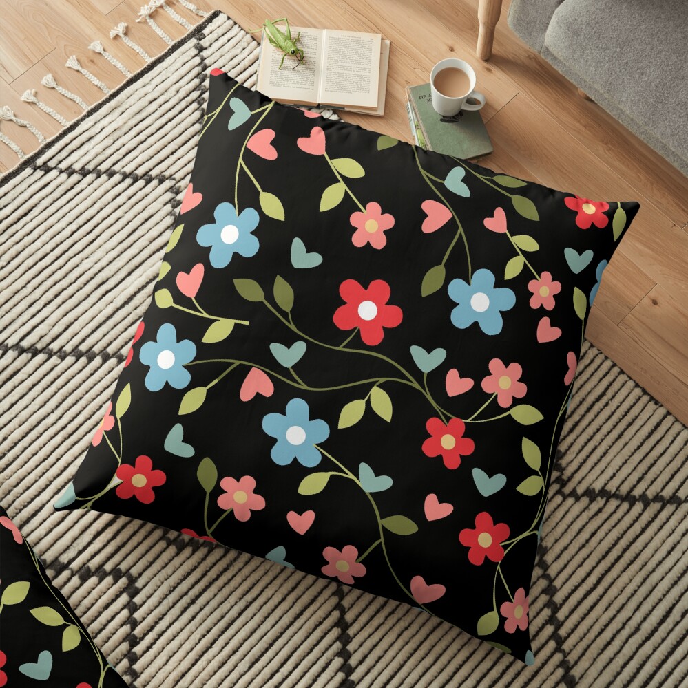 Modern Vintage Floor Pillow