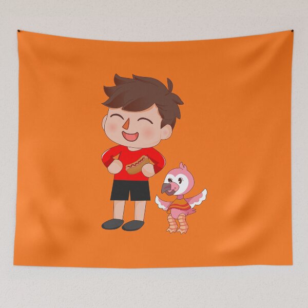 Item preview, Flamingo youtube Flamingo Plush eating a pun of hot dog with tomato ketchup, hot dog day, food lovers designed and sold by SGS-.