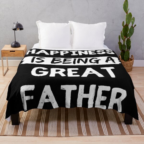 Item preview, Happiness is being a great father funny dad quotes designed and sold by OneTimeEngineer.