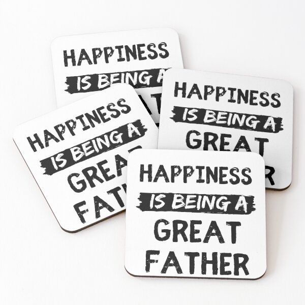 Item preview, Happiness is being a great father funny dad quotes designed and sold by OneTimeEngineer.