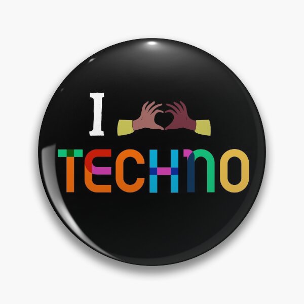 Item preview, I Love Techno Music designed and sold by Raw Creative Prints.
