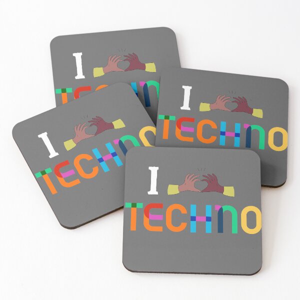 Item preview, I Love Techno Music designed and sold by Raw Creative Prints.