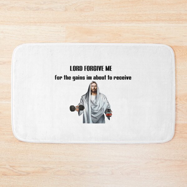 Item preview, Lord forgive me- For the gains im about to receive- Gym jesus designed and sold by Tautvydas.