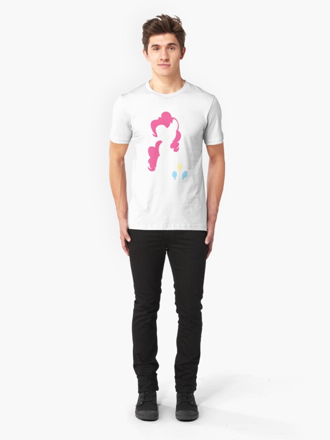 Alternate view of Pinkie Pie Silhouette Slim Fit T-Shirt