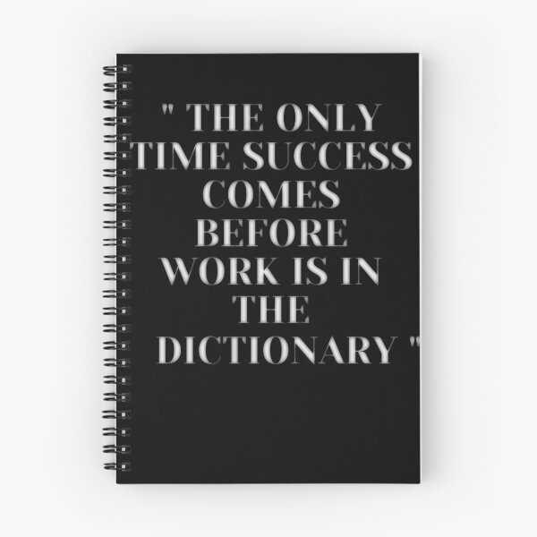 Item preview, The only time success comes before work is in the dictionary designed and sold by Orchouk.
