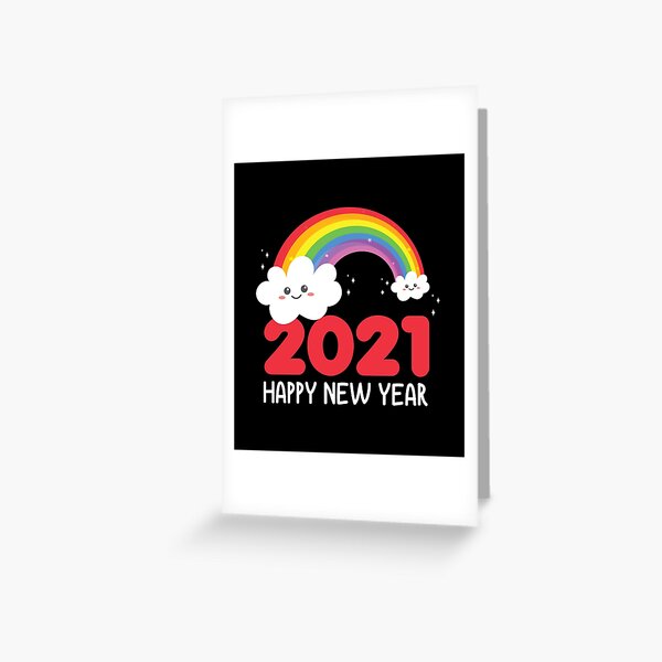 Item preview, 2021 Happy New Year Rainbow Cute Holiday Gift designed and sold by haselshirt.