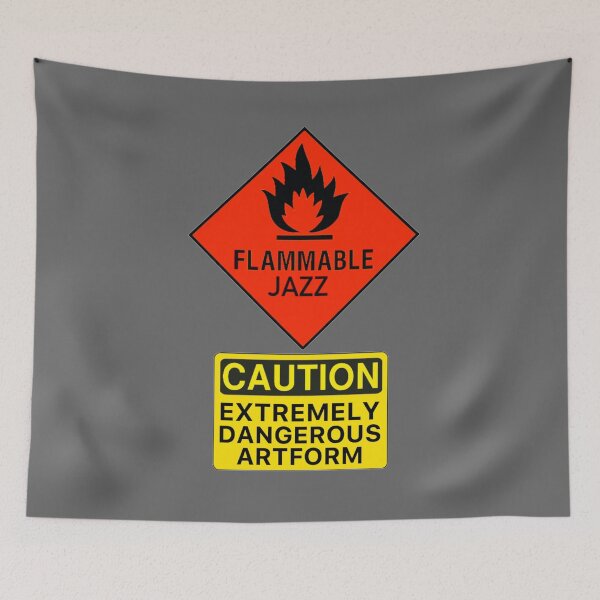 Item preview, Flammable Jazz designed and sold by Corry Bros Jazz Stuff Shop.