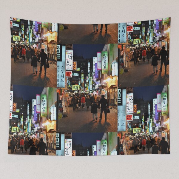 Item preview, Myeongdong Market at Night designed and sold by Mike Ashley.