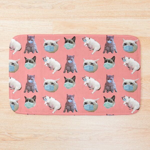 Item preview, social distancing meme cats with masks pack 3 designed and sold by promisesarelies.
