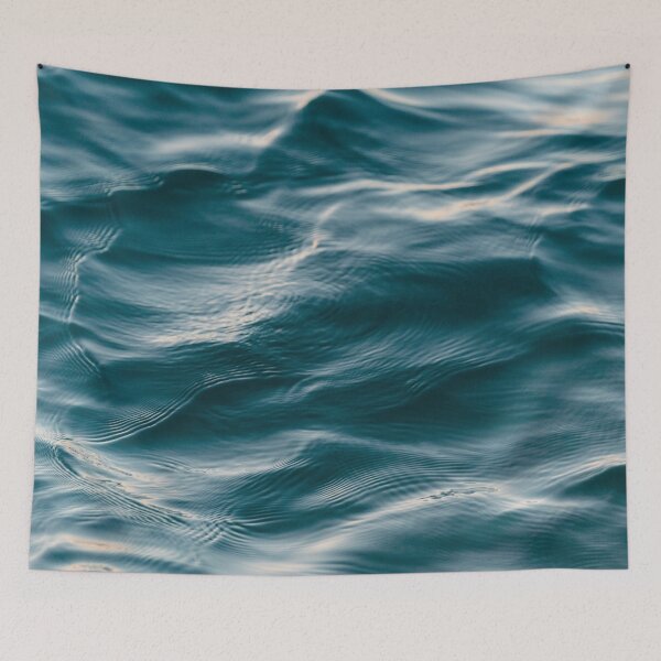 Item preview, Blue ocean waves designed and sold by Beeffervescent.