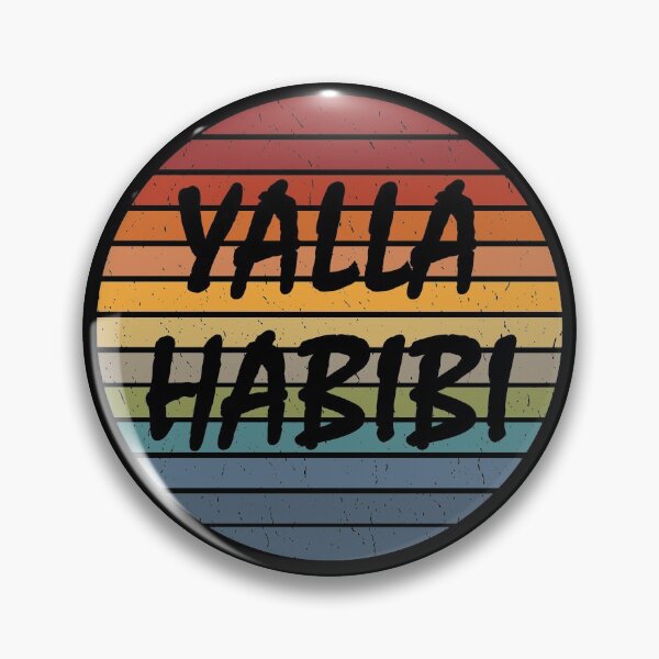 Item preview, Yalla Habibi Retro Arabic Arab Arabian Sweetheart Islam Muslim Gift designed and sold by Style4You24.