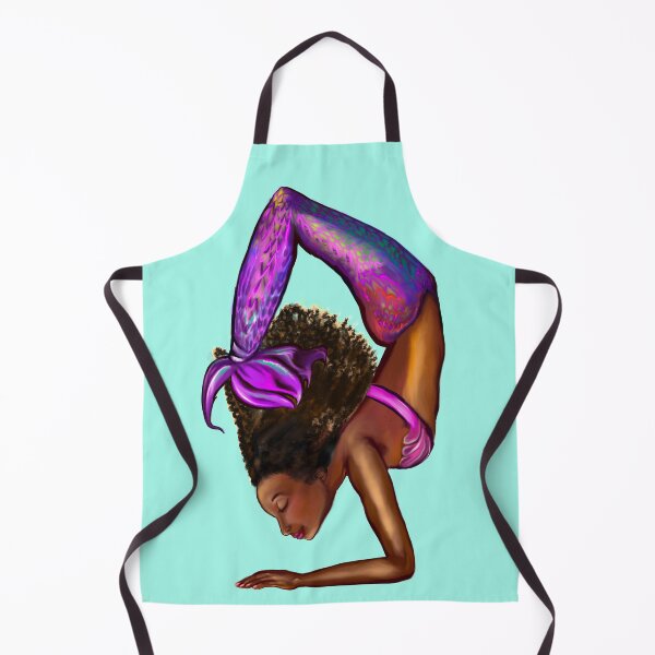 Item preview, Mermaid handstand Coco the Magical rainbow mermaid doing an underwater handstand. Afro hair and caramel brown skin designed and sold by Artonmytee.