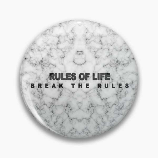 Item preview, Break the rules - Rule of life quote white designed and sold by Roy Store.