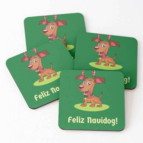 Item preview, Feliz Navidog, Feliz Navidad Dog Greetings, Christmas Dog Greeting designed and sold by efenem.