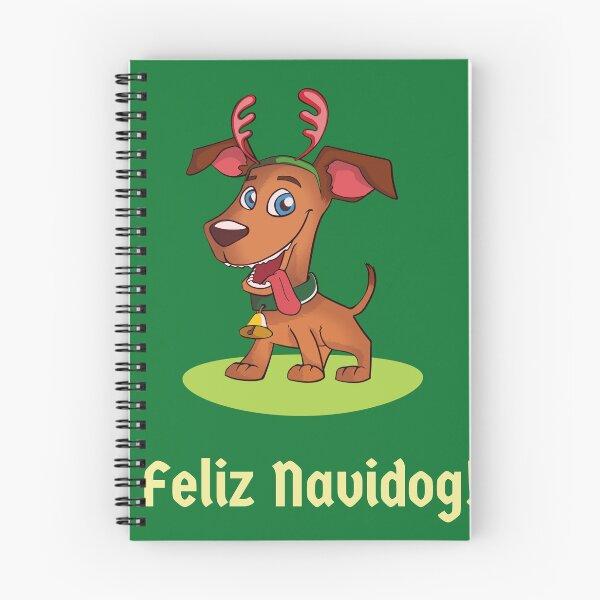 Item preview, Feliz Navidog, Feliz Navidad Dog Greetings, Christmas Dog Greeting designed and sold by efenem.