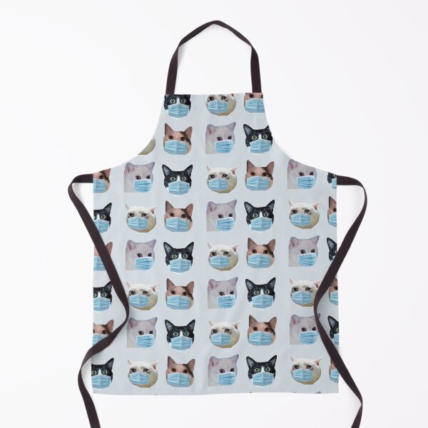 Item preview, social distancing meme cats with masks pack 4 designed and sold by promisesarelies.
