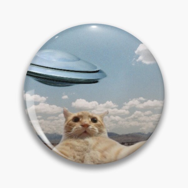Item preview, cat with ufo selfie designed and sold by NTR-123.