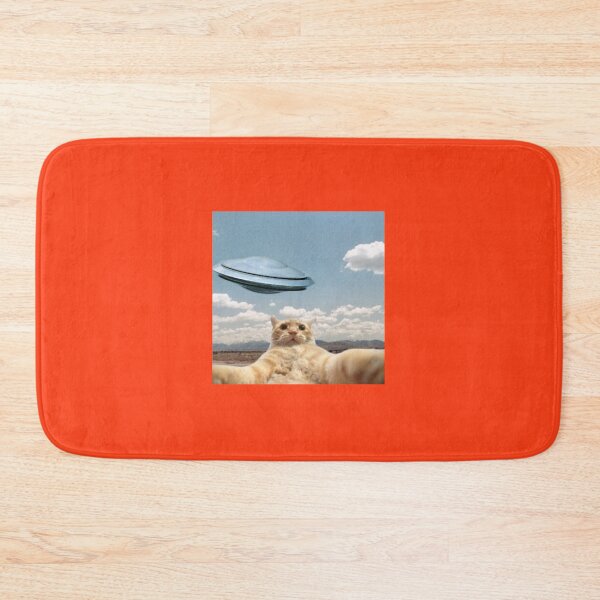 Item preview, cat with ufo selfie designed and sold by NTR-123.