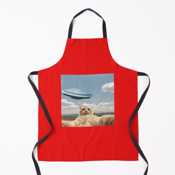 Item preview, cat with ufo selfie designed and sold by NTR-123.