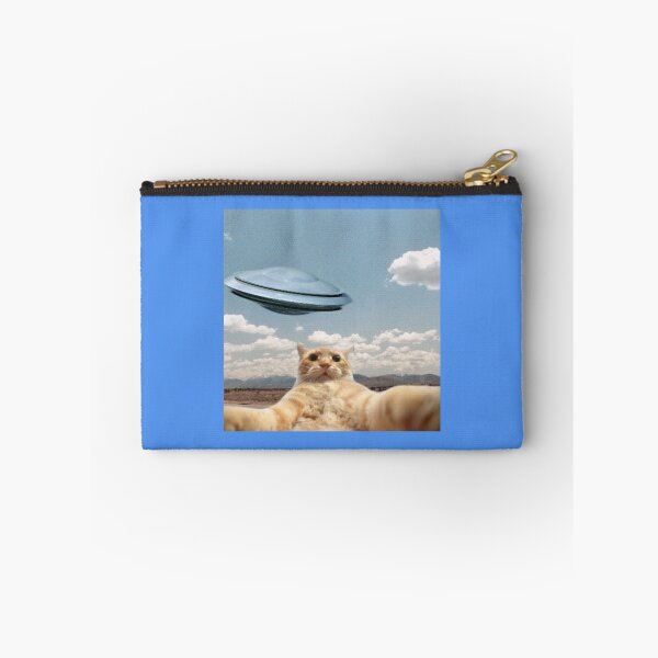 Item preview, cat with ufo selfie designed and sold by NTR-123.
