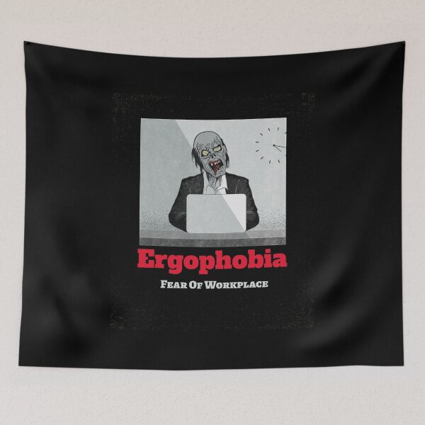 Item preview, Ergophobia - fear of workplace designed and sold by PhobiaStore.