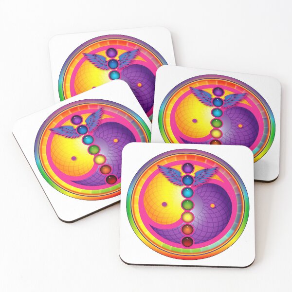 Item preview, Colorful Chakra Mandala Yin Yang designed and sold by D Bruce Stevens.