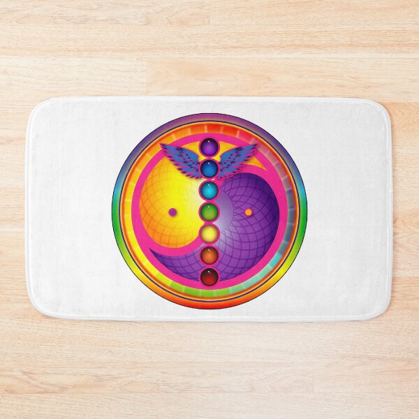Item preview, Colorful Chakra Mandala Yin Yang designed and sold by D Bruce Stevens.