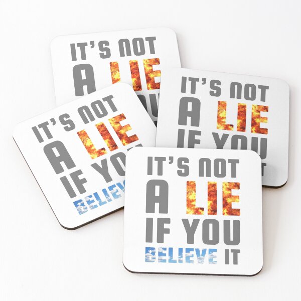 Item preview, It's not a Lie if you Believe it (Grey) - designed and sold by Printerially.