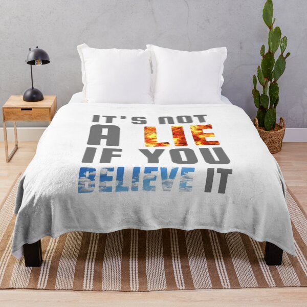 Item preview, It's not a Lie if you Believe it (Grey) - designed and sold by Printerially.