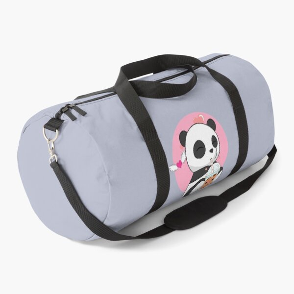 Item preview, Cute Panda Chibi Drinking Boba Bubble Tea designed and sold by eucagarland.