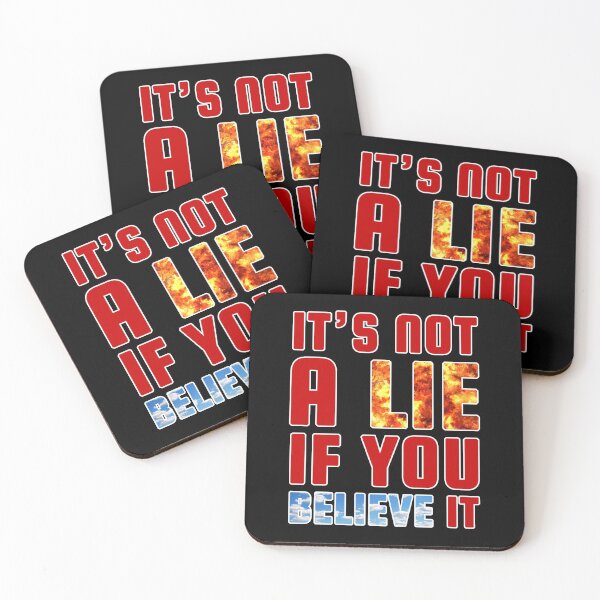 Item preview, It's not a Lie if you Believe it (Red) - designed and sold by Printerially.