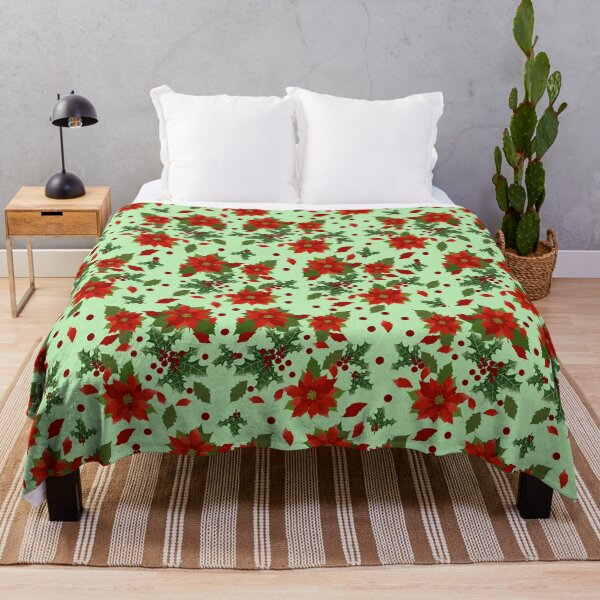 Item preview, CHRISTMAS PLANT PATTERN - Holly and Poinsettia designed and sold by Cr1sV.