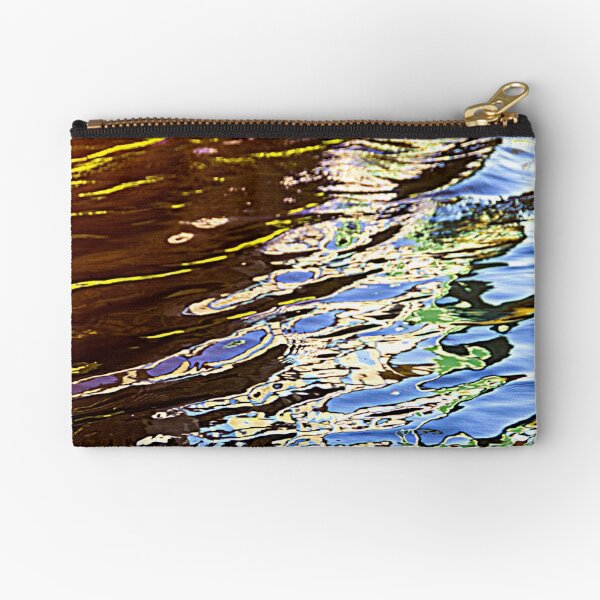 Abstract water reflection Zipper Pouch