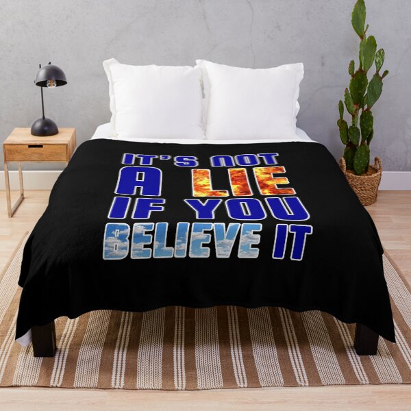 Item preview, It's not a Lie if you Believe it (Blue) - designed and sold by Printerially.