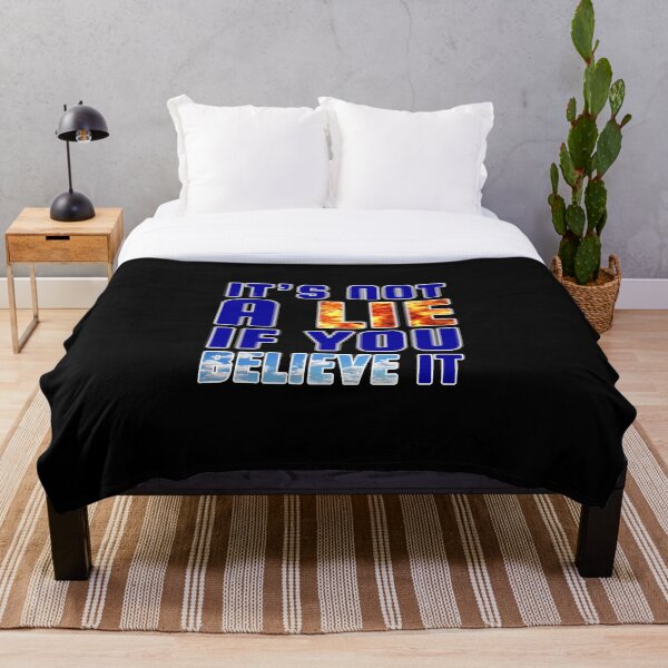 Item preview, It's not a Lie if you Believe it (Blue) - designed and sold by Printerially.