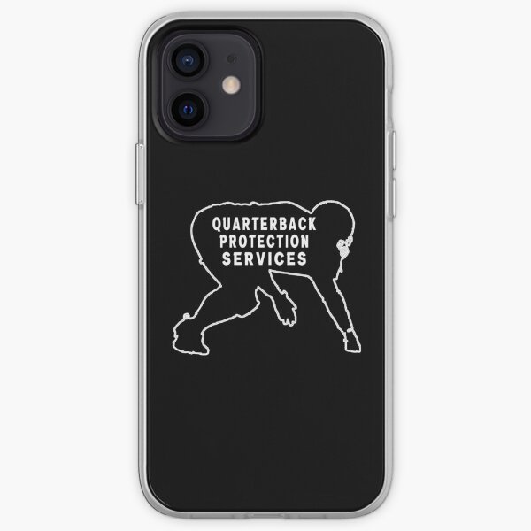 Quarterback Protection Services Funny Lineman iPhone Soft Case