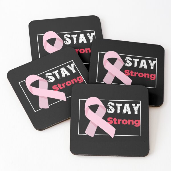 Item preview, Stay Strong Breast Cancer Pink Ribbon FCK Cancer designed and sold by blikonie.