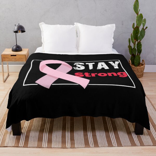 Item preview, Stay Strong Breast Cancer Pink Ribbon FCK Cancer designed and sold by blikonie.