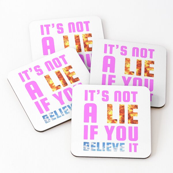 Item preview, It's not a Lie if you Believe it (Pink) - designed and sold by Printerially.
