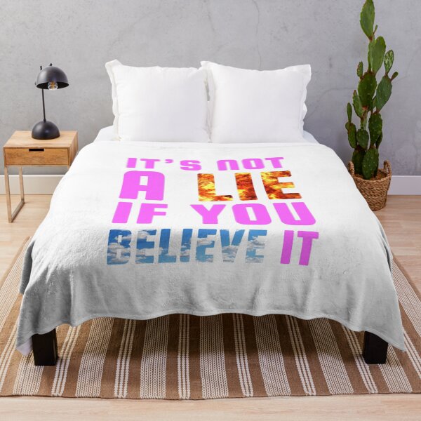 Item preview, It's not a Lie if you Believe it (Pink) - designed and sold by Printerially.